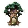 Grandpa Tree Figurine Resin Mini Gnome Statues Flower Fairy Miniatures Collectibles Fairy Garden Accessories for Indoor Potted Plant Decoration