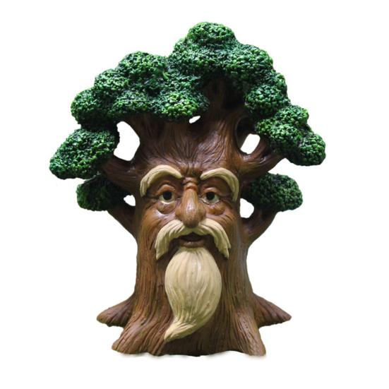 Grandpa Tree Figurine Resin Mini Gnome Statues Flower Fairy Miniatures Collectibles Fairy Garden Accessories for Indoor Potted Plant Decoration