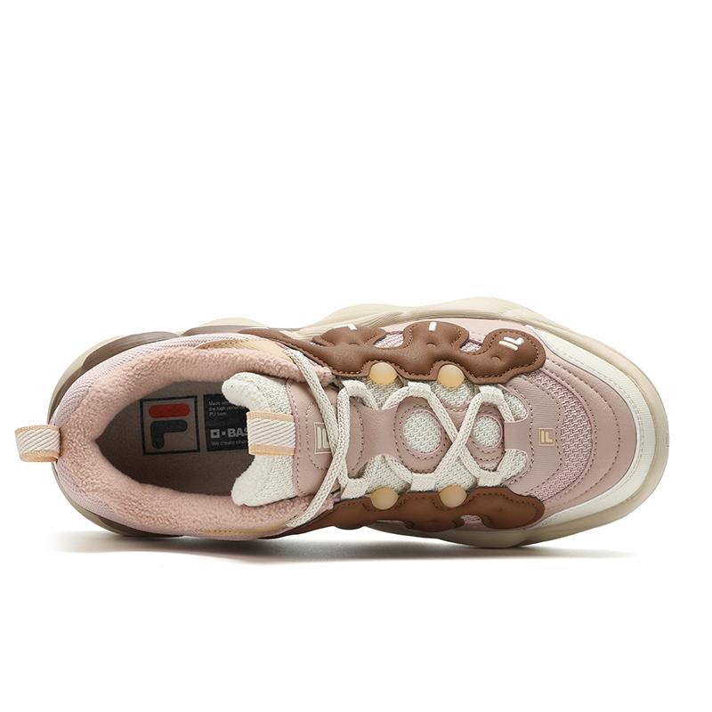 Fila Fleece Low-Top Casual Shoes Women Sneakers Redwood-Brown F12W441111FMM