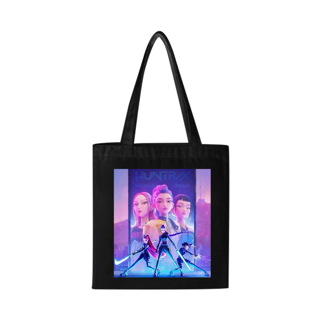 Girls Group Poster Printed Canvas Bag Fan Support Zipper Handbag Women's Bag