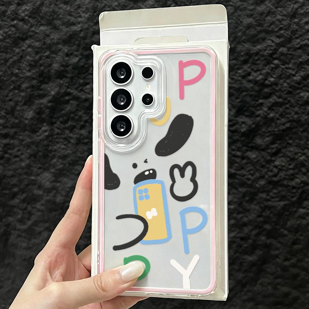 Flower Cat Phone Case For Samsung A17 A37 A16 A07 A57 A56 A53 A25 A34 A35 A55 A06 A05 S26 Ultra S25 S24 S23 TPU Shockproof Cover