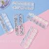 12Grids/Box Flat Back Nail Art Rhinestone 3D Effect Faux Pearl Style Round Glitters DIY Nail Rhinestones