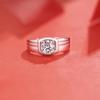 Tancise Man Classic 925 Sterling Silver  Moissanite Ring Ladies Jewelry Wedding Promise Party Gift