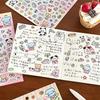2pcs/set Kawaii DIY Goo Card Stickers Kit Cute Cartoon Animal Card Holder Decoration Cute DIY Stationery Decoration for Notebook