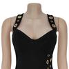 C7322 Elegant Slim-Fit Women's Dress with Button Decoration