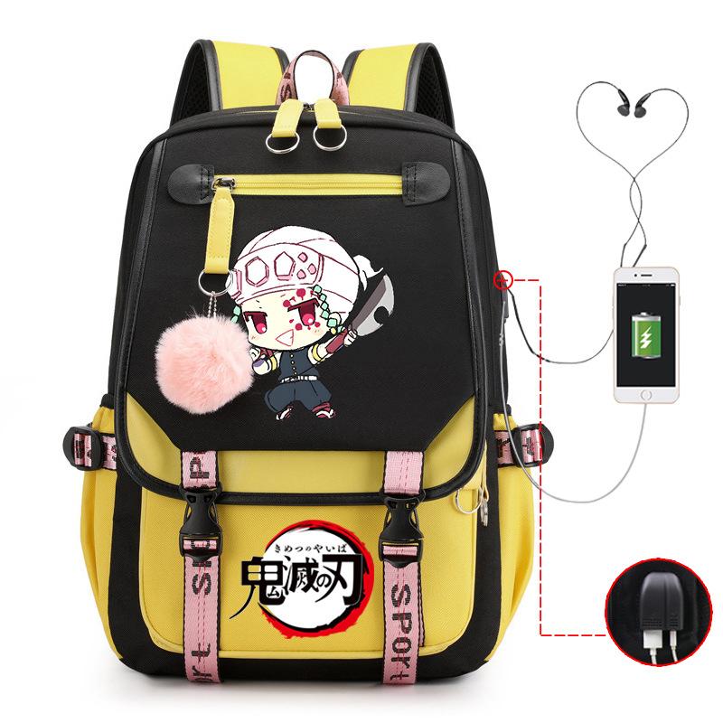 Demon slayer ghost extermination column student schoolbag junior high school student primary school student middle school student backpack