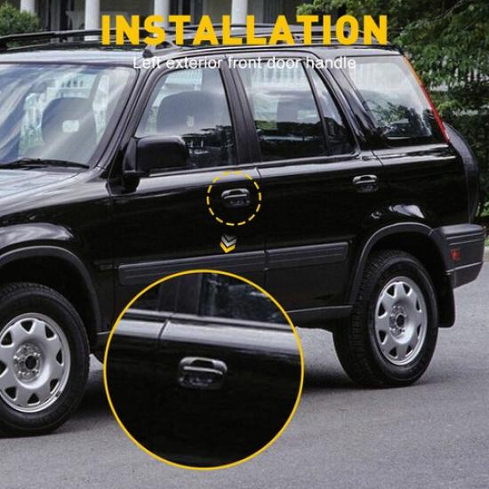 Front Left Driver Side Exterior Door Panel Handle For 1998-2001 Honda CR-V