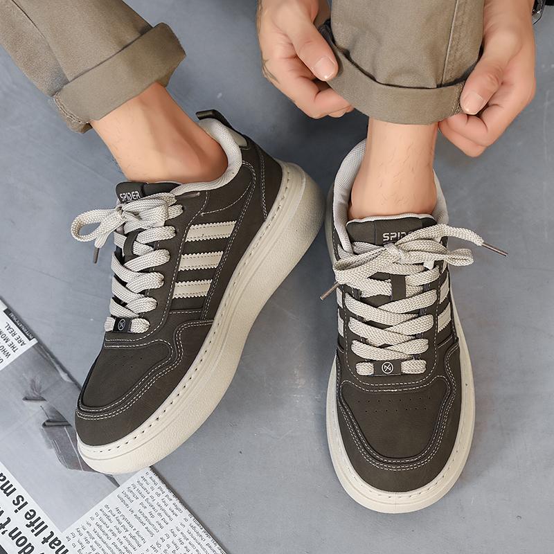 New Men's Classic Fashion Low Top Thick Sole Skateboarding Shoes Comfortable Soft Sole Basketball  Sneakers