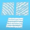 3 Sheets Resin Stickers Ocean Waves Resin Filler Decorative Films Art Supplies Kit Transparente White for Resin Molds Jewelry Making Crafts Scrapbook
