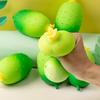 Stress Relief Simulation Cucumber Toy Anti-Anxiety Cartoon Watermelon Squeeze Toy Stretchy Vegetable Fidget Sensory Toy Office Worker Gift