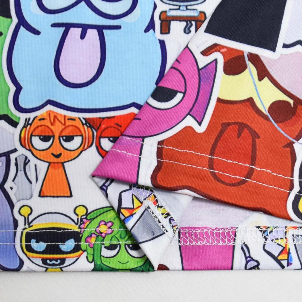 Auf Lager Rhythm Box Sprunki Langarm-Top & Hosen Set für Kinder