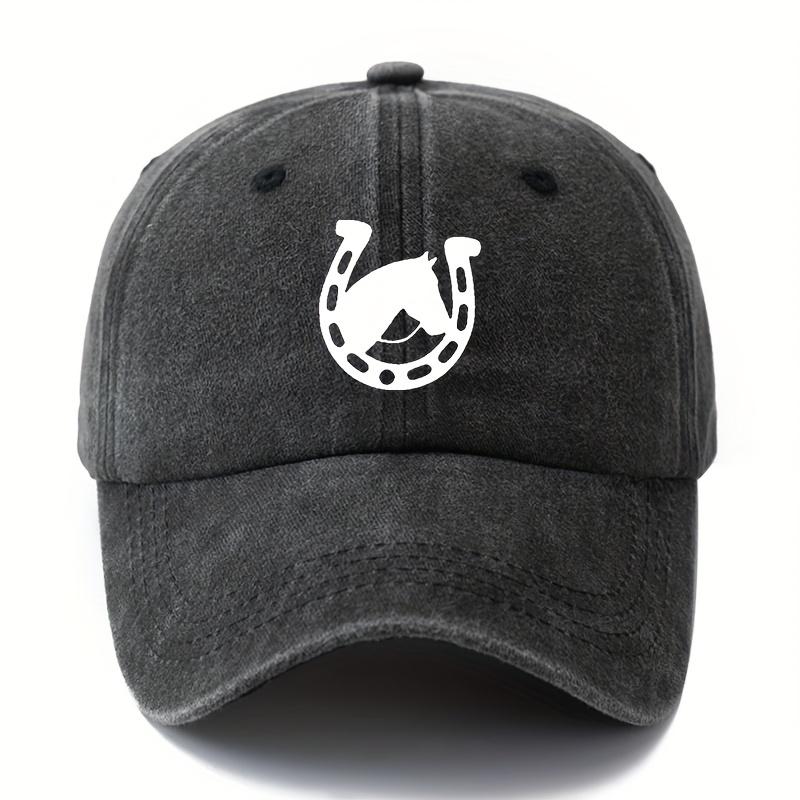 

Lightweight outdoor minimalist horseshoe design camping casual style truck hat fashionable curved eave wear-resistant