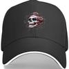 Skull Roses and Thorns Baseball Cap Cotton Adjustable Casual Graphic Hat