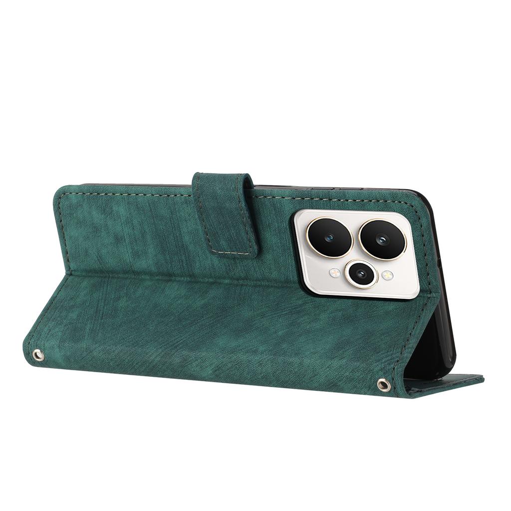 For Xiaomi Redmi Note 13 5G Case RFID Blocking Card Holder Kickstand TPU + PU Leather Phone Back