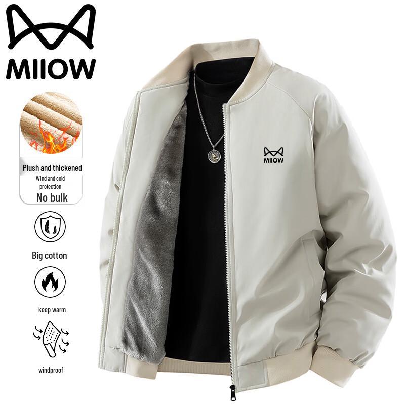 

Mao Ren Men s Fleece-Lined Casual Jacket XL