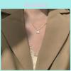 Geometric Style Alloy Necklace Electroplated Craftsmanship Regular Chain Suitable For Women