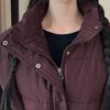 Gilet alla Moda Invernale Caldo Donna Capispalla Con Cintura Piumino Senza Maniche Casual Spesso Giacche da Donna
