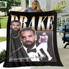 3D Rapper Drake Printed blankets picnic blanket Warm Flannel blankets Soft and comfortable blanket bed linings Birthday Gift