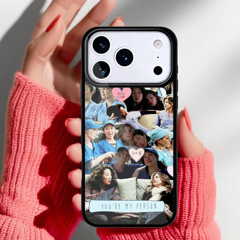 

Greys Anatomy Collage Phone Case for iPhone 17 16 15 14 13 Pro Max Back Cover for 12 11 Pro Coque iPhone 15