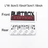 1Pc 3D Metal Rustbox Edition Logo Car Side Fender Rear Trunk Emblem Badge Sticker Decal