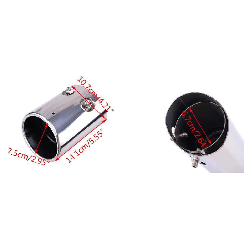 Stainless Steel Car Rear Exhaust Muffler Tail Pipe End Tip For Toyota Land Cruiser Prado FJ120 2003-2009 Car Accessories