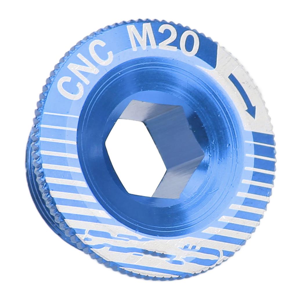 Șuruburi braț pedalier bicicletă Aliaj de aluminiu Șurub fixare pedalier M20 Șuruburi braț pedalier bicicletă M20 Albastru