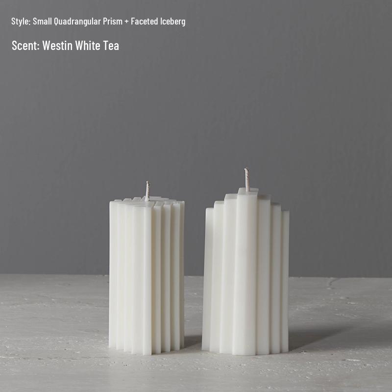 Smokeless White Retro Scented Candle for Weddings & Home Decor