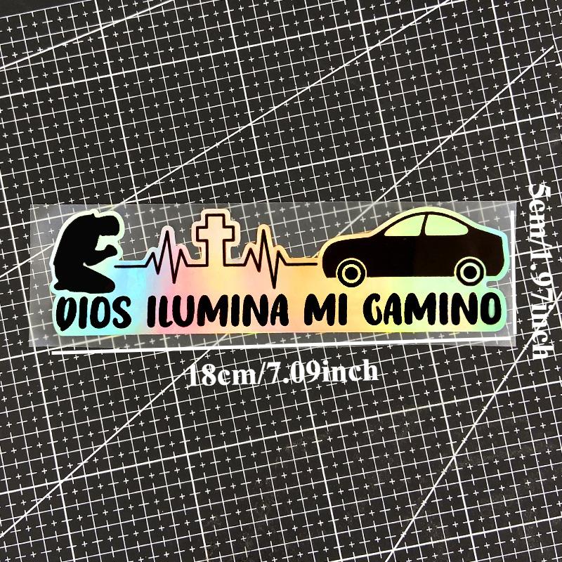 1PC God Light My Way Motorcycle Stickers Waterproof DIY Motorbike Fuel Tank Fairing Car Window Bicycle Universal Vinyl Decals
