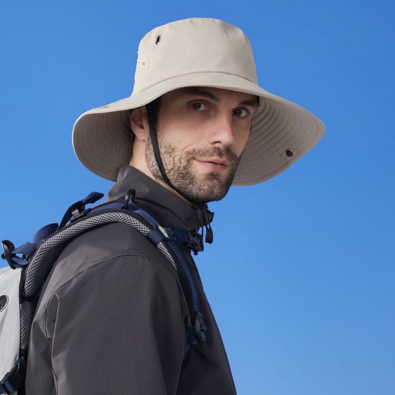 Waterproof Outdoor Sun Hat Men's Summer Sunscreen Fisherman Hat Women Mountaineering Hat