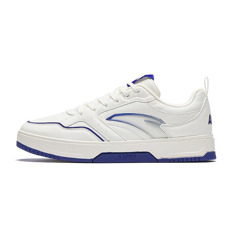 Anta Lightweight White Sneakers Height Increasing Lightweight Low-Top Skateboard Shoes Men s Sky Blue Sneakers 912438010Q-4 40.5