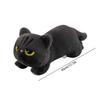 45cm New Cute Cat Lying Doll Plush kawaii Big Cuddly Pillow Cushion Black Cat Plush Toy Doll Home Decor For Kids Brithday Gift