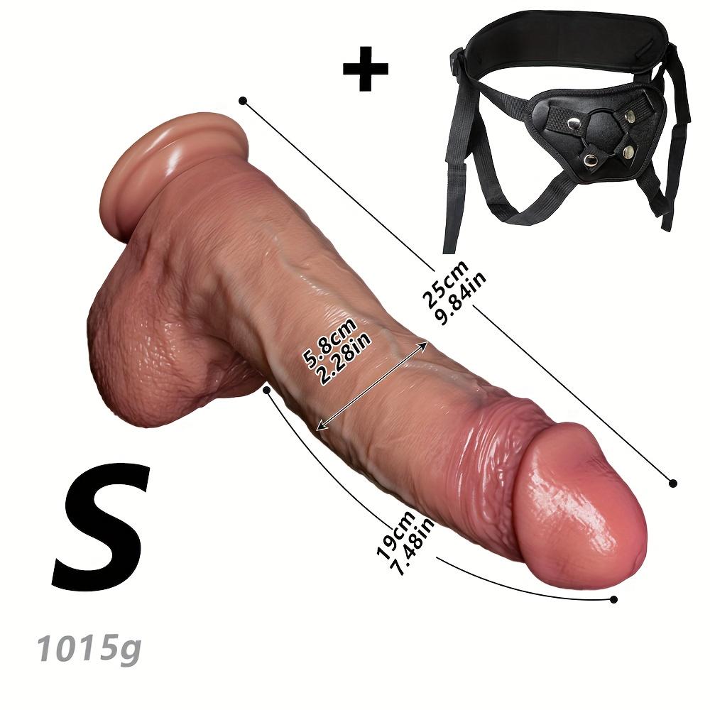 Strap-On Dildo Set for Men & Women – Detachable Panty Harness with Soft Liquid Silicone Realistic Dildo,Wearable Design, Real Touch & Easy To Clean