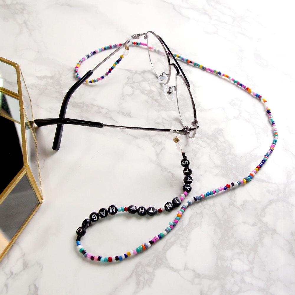 Ailusi Beads Stay Eyeglass Chain Eyeglass Necklace Eyeglass Hanger Strap