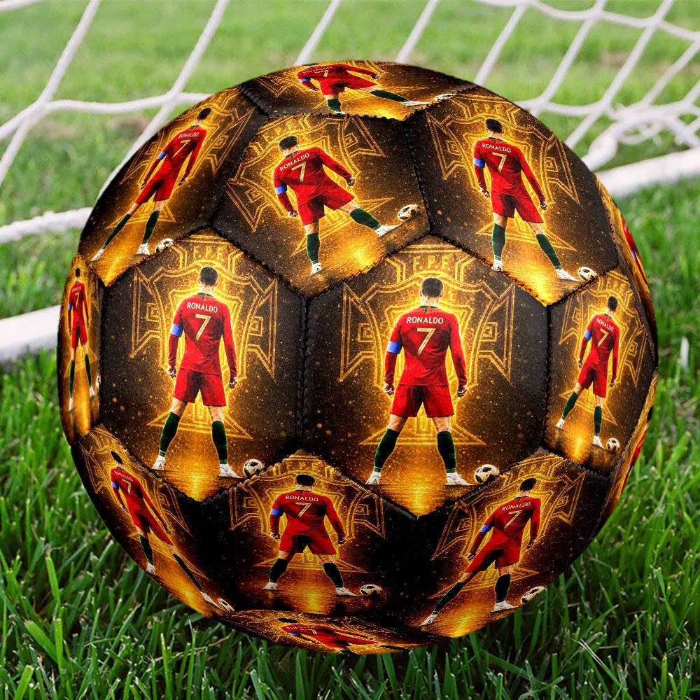 Cristiano Ronaldo Size 5 Soccer Balls, High-Quality, Anti-Slip, Protective Football, a Unique Gift Suitable for Birthdays, Christmas