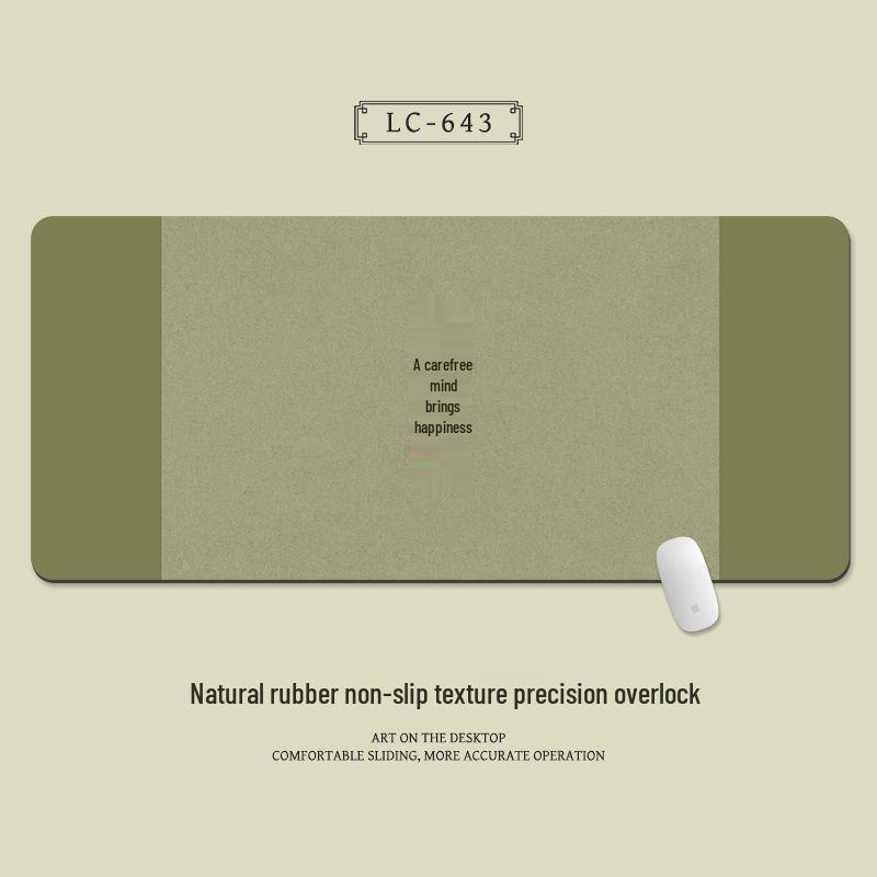 Extra Large Chinese Style Minimalist Mouse Pad with Wrist Rest