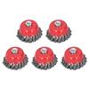 Strong Cup Brushes for Disc M10 Powerful Abrasive Steel Wire Cup Wire Outer Diameter 75mm 5-Pack Grinders, Thread, Brushes, Brushes,