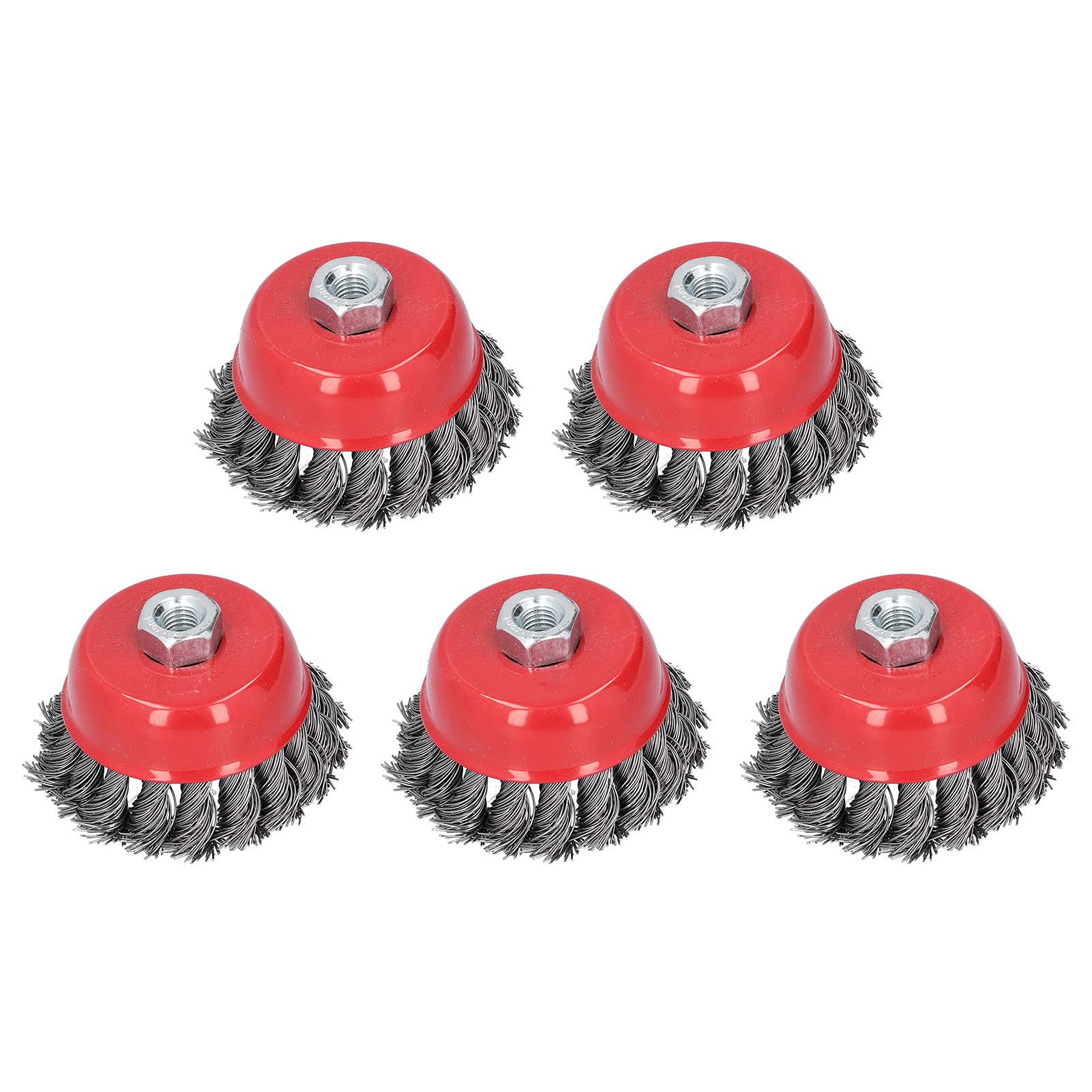 

Strong Cup Brushes for Disc M10 Powerful Abrasive Steel Wire Cup Wire Outer Diameter 75mm 5-Pack Grinders, Thread, Brushes, Brushes,