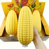 Giant Corn Shape Flour Filled Squeeze Toy Simulation Vegetable TPR Stress Relief Fidget Gadget  Desktop Decor Gift