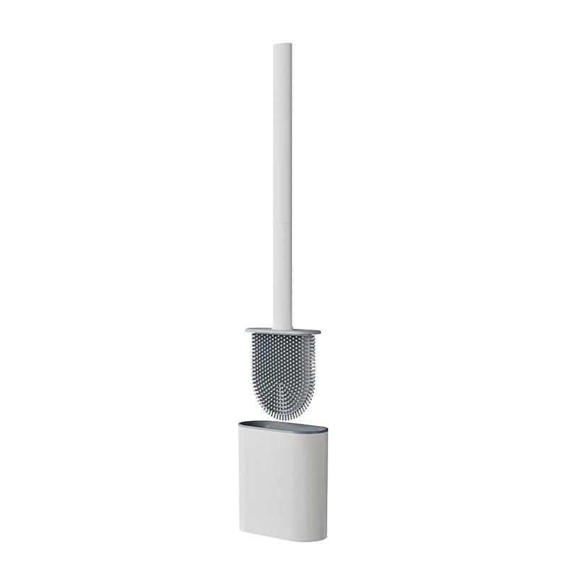 Xiang Jia Wall-Mounted Detachable Silicone Toilet Brush with Base