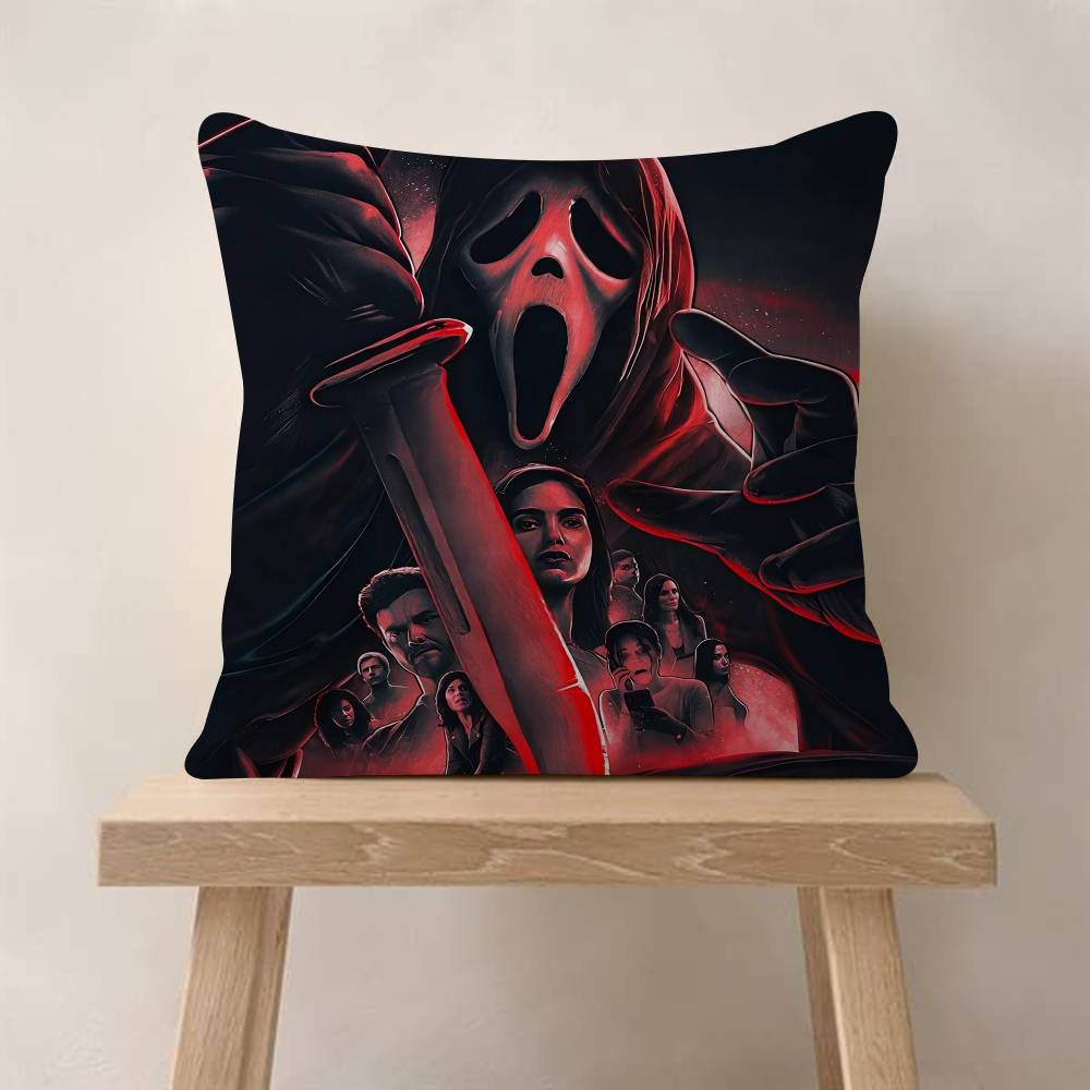 Horror Movie Scream Pillow Cover For Bedroom Room And Living Room Sofa Decorative Cushion Cover