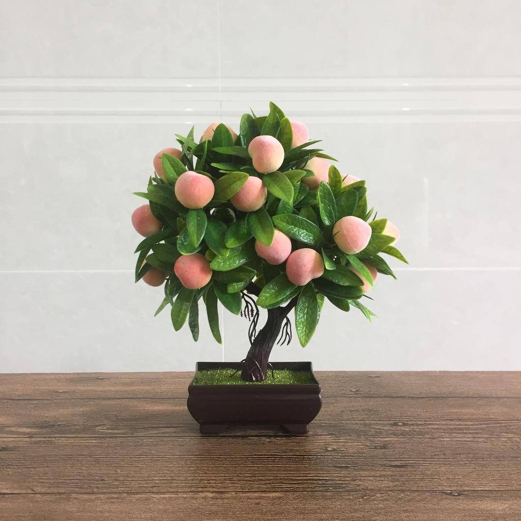 Artificial Plants Bonsai Small Fruit Tree Potted Bonsai Simulation Decor Artificial Ornaments Artificial Plant Bonsai Home Decor