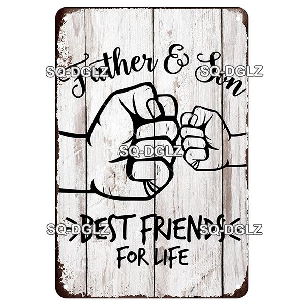 [SQ-DGLZ] To My Son Poster Love Metal Sign Vintage Plaque Tin Sign Plate Wall Room Decor For Bar Club Man Cave Art Painting Gift