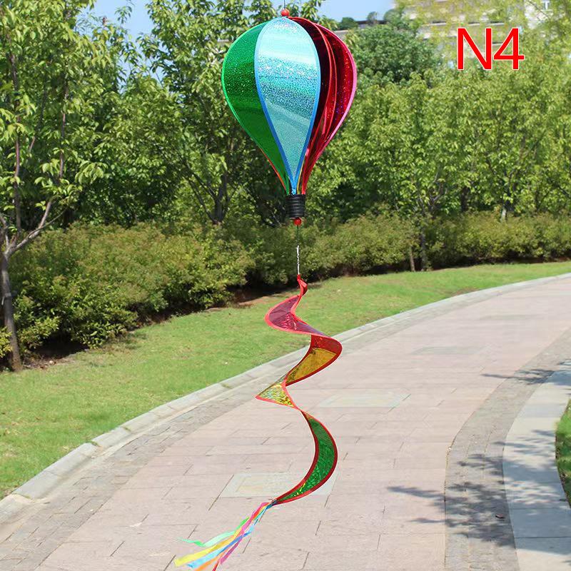 Heißluftballon Windspiel Regenbogen Hängender Windwirbler Außen Windmühle Garten Hof Haus Festival Feier Ballon