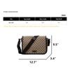 Gucci Large Capacity Logo Canvas And Leather Messenger Bag Unisex bags Ebony Dark-Brown 449171-KY9KN-9886