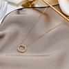 Minimalist Irregular Round Pendant Necklace for Women