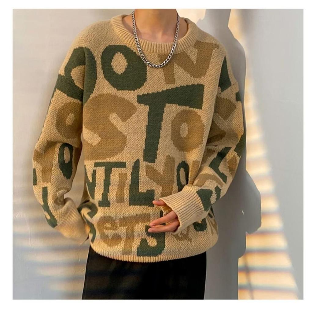 Retro Japanischer Stil Locker Gestrickter Pullover - Herbst/Winter Trendige Lässige Oberbekleidung