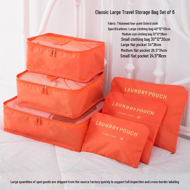 Six-Piece Travel Storage and Organization Bag Set