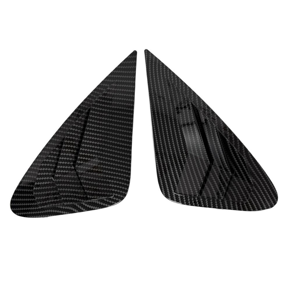 For Hyundai Elantra 2007-2010 ABS Plastic Window Quarter Louver Scoop Cover Side Vent Shutter Trim Car Adhesive Accessories