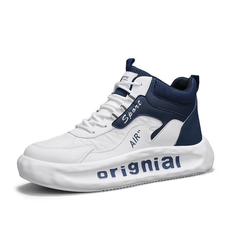 

Fashion Shoes for Men High-quality Four-season Leather High-top Sneaker Fad Waterproof Platform Boots Trend Mens Shoes Zapatillas Hombre 44
