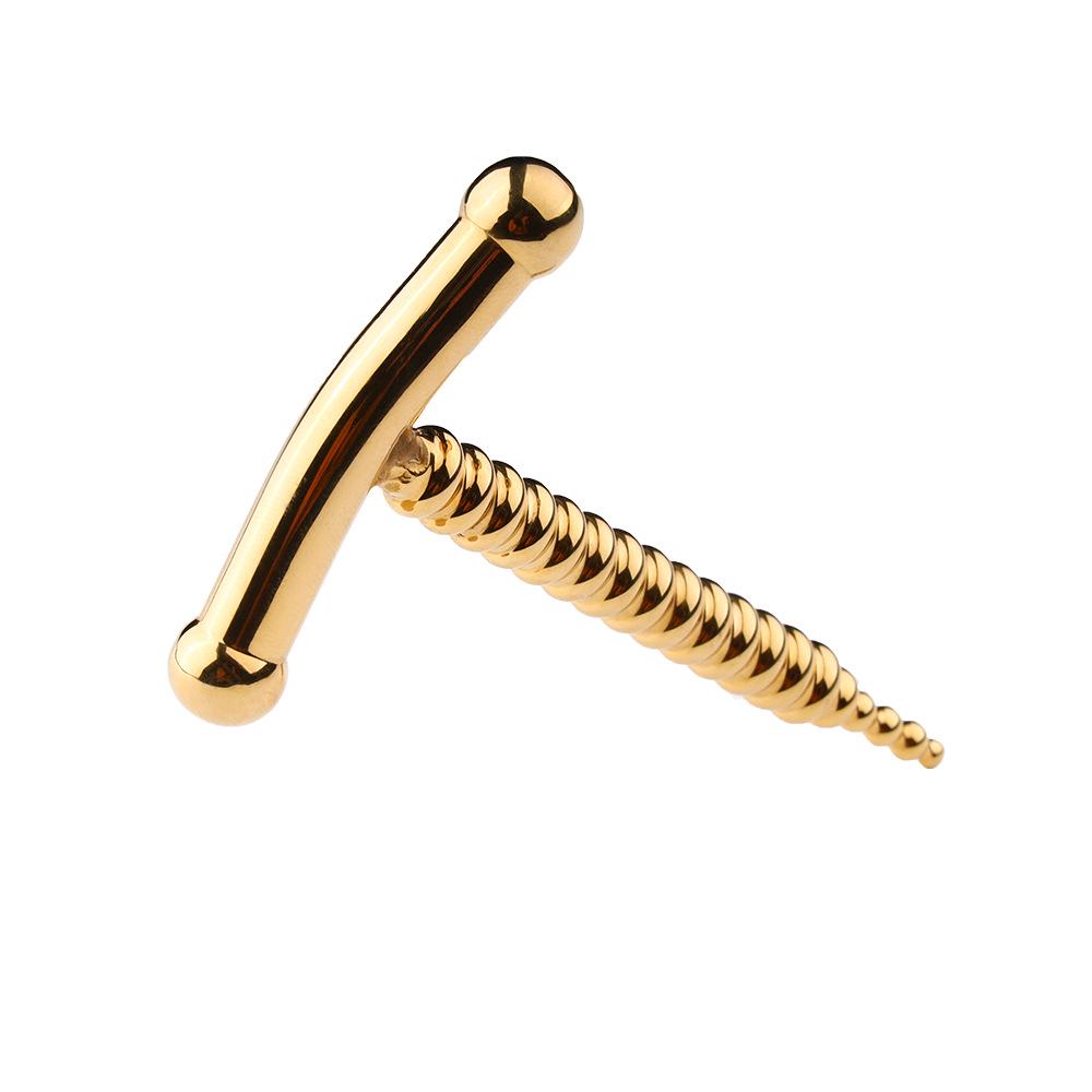 Stainless Steel Urethral Sound Metal Glans Plug for Male Stimulation 